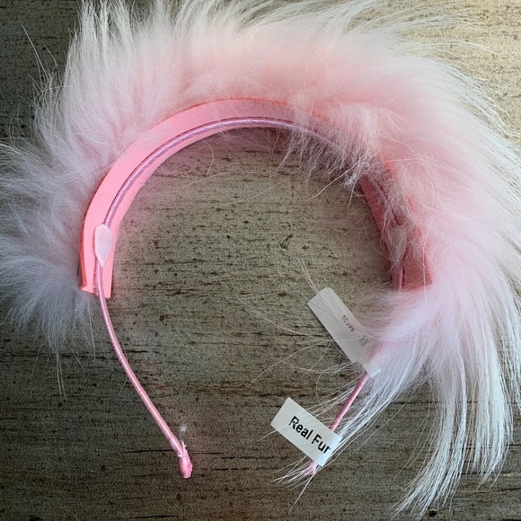 Bari Lynn Girl's Allover Fox Fur Headband - Picture 5 of 7